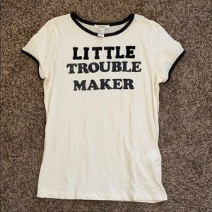 FOREVER 21 - Little Trouble Maker T Shirt Small